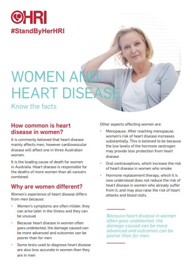 woman and heart disease