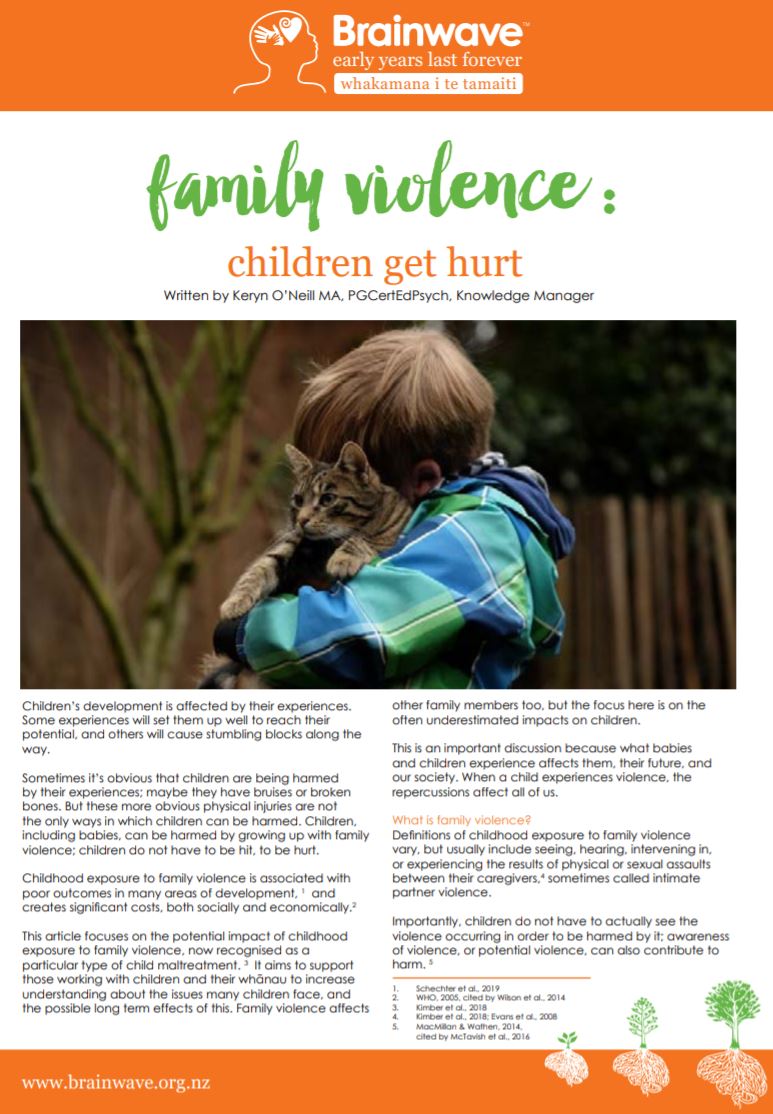 family violence children get hurt