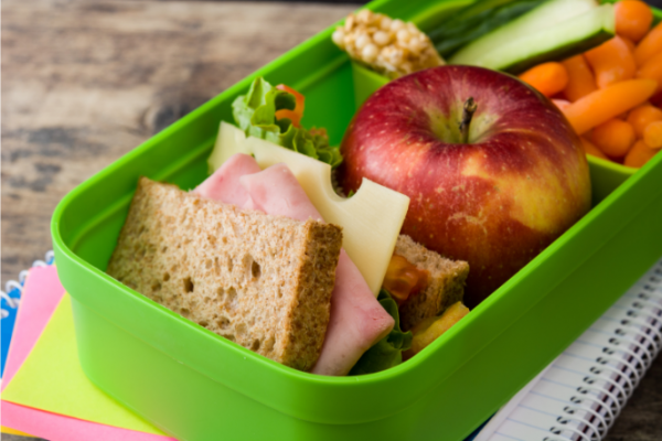 Healthy food in lunchbox