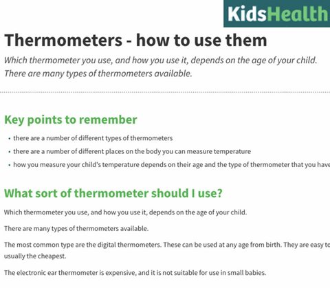 thermometres and how to use them kidshealth nz 001