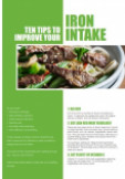 Ten tips to improve your iron intake