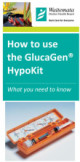How to use the GlucaGen HypoKit