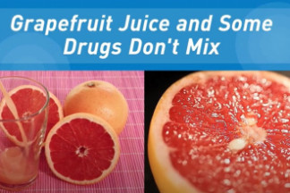 Grapefruit juice and medicines