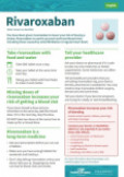 Rivaroxaban leaflet for atrial fibrillation