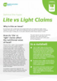 Lite vs light claims