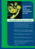 Information for sports clubs