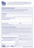 B4 school check consent form