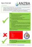 Burn first aid factsheet
