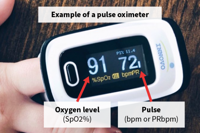 Oximeter range pulse normal