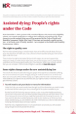 Assisted dying – people’s rights under the code