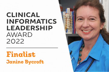 Clinical Informatics Leadership Award – vote for Janine!