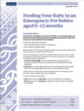 Feeding your baby in an emergency: For babies aged 0–12 months