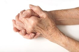 Hands of old woman