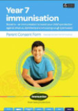 Year 7 immunisation for tetanus, diphtheria and whooping cough (pertussis) (BOOSTRIX™ vaccine)