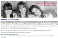 Familial breast cancer module