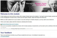 Breast signs and symptoms e-learning module