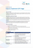 Change package – how to implement GP triage