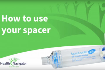 How to use your spacer device