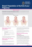 Breech presentation at the end of your pregnancy