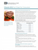 Vitamin B12 fact sheet for consumers