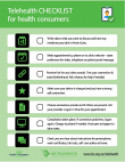 Telehealth - consumer checklist